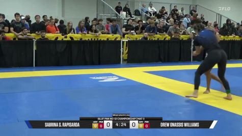 Drew Onassis Williams vs Sabrina S. Rapisarda 2026 Pan IBJJF Jiu-Jitsu No-Gi Championship