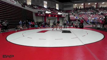 110 lbs 5th Place - Audrianna Beavers, Yukon vs Savannah Carrasco, Tulsa Union Girls