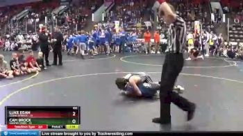 102 lbs Round 1 (4 Team) - Luke Egan, Cedar Springs vs Cam Brock, Harper Creek