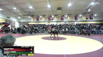 144 lbs Champ. Round 2 - Julian Diaz, Patriot vs Marco Landin, Rubidoux