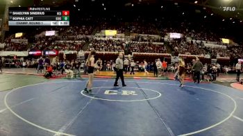 G - 110 lbs Champ. Round 1 - Shaelynn Sinerius, Helena Capital Girls vs Sophia Catt, Billings Senior High School Girls