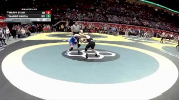 D2-120 lbs Champ. Round 1 - Marius Garcia, Bexley vs Brady Byler, Mar. Highland