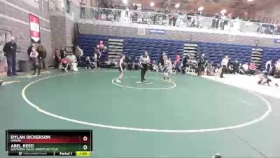 70 lbs Round 2 - Dylan Dickerson, Weiser vs Abel Reed, Southern Idaho Wrestling Club
