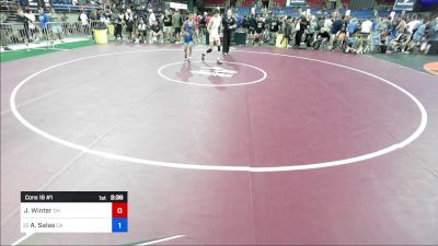 100 lbs Cons 16 #1 - Justin Winter, OH vs Alex Salas, CA