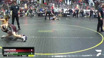 95 lbs Cons. Round 2 - Caden Martin, Martin Mean Machine vs Caleb Gonzalez, Kenowa Hills WC