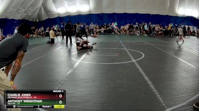 84 lbs Round 3 (3 Team) - Anthony Weightman, Silo WC vs Charlie Jones, Michigan Gold Pitbulls