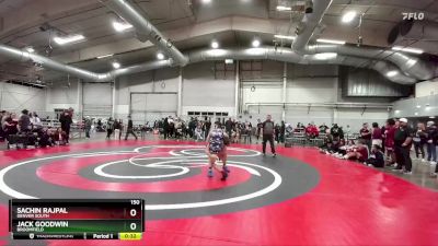 150 lbs Cons. Round 4 - Jack Goodwin, Broomfield vs Sachin Rajpal, Denver South