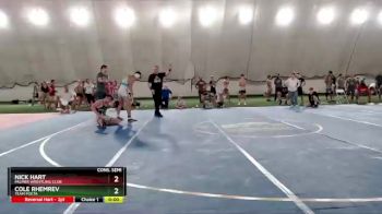 141 lbs Cons. Semi - Nick Hart, Palmer Wrestling Club vs Cole Rhemrev, Team Poeta