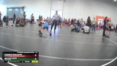 52 lbs Round 5 - Conner Burleson, Spartanburg Wrestling Academy vs Brooks Ruff, Team Tiger