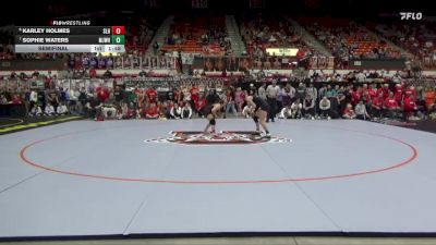 110 lbs Semifinal - Karley Holmes, Silver Lake Hs vs Sophie Waters, Meriden-Jefferson West