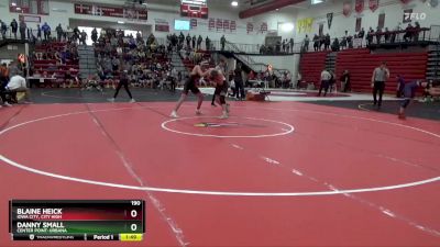 190 lbs Quarterfinal - Danny Small, Center Point-Urbana vs Blaine Heick, Iowa City, City High