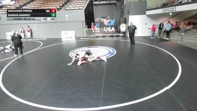 96 lbs Champ. Rd Of 32 - Damian Ramirez vs Graceson Pineda, Scotsmen Wrestling Club