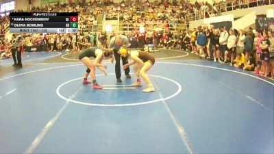 124 lbs Champ. Round 1 - Olivia Bowling, New Richmond vs Kara Hockenbery, West Jefferson