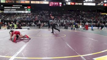 110 lbs Cons. Round 2 - Cassidy Loman, LaGrande vs Mikaiala Aberasturi, Homedale