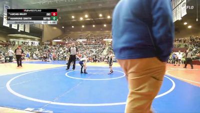 58 lbs Quarterfinal - Hawkins Smith, Mountain Home Flyers Youth Wrestling Club vs Lucas Riley, Bentonville Wrestling Club