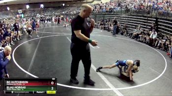 50 lbs Quarterfinals (8 Team) - Bo Hutchinson, Kansas Rattlers vs Elias Morgas, Team Texas Red