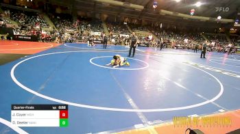 61 lbs Quarterfinal - Jaxton Coyer, Michigan West vs Driggs Deeter, Sanderson Wrestling Academy