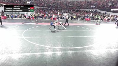 79 lbs Cons. Round 2 - Carson Mortensen, River Falls vs Chance Primmer, Prairie Wrestling