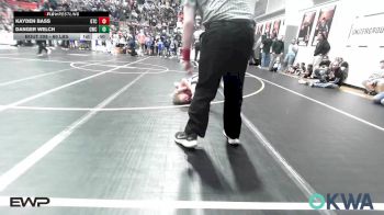 60 lbs Rr Rnd 1 - Kayden Bass, Grove Takedown Club vs Danger Welch, Claremore Wrestling Club