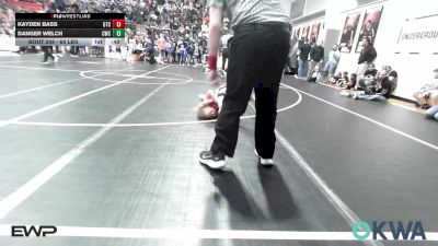 60 lbs Rr Rnd 1 - Kayden Bass, Grove Takedown Club vs Danger Welch, Claremore Wrestling Club