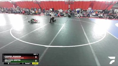 48-50 lbs Round 1 - Grayson Griffin, Wisconsin vs Cooper Johnson, Lincoln Youth Wrestling Club