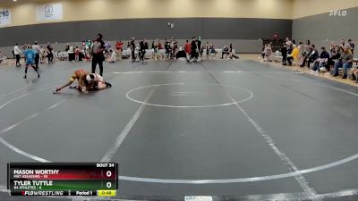 88 lbs Round 7 (10 Team) - Tyler Tuttle, 84 Athletes vs Mason Worthy, Mat Assassins