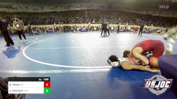 112 lbs Quarterfinal - Braden Perez, Owasso Takedown Club vs Jeremiah Harrison, Lions Wrestling Academy