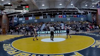 125 lbs Quarterfinal - Joseph Bruscino, UNC Pembroke vs Kaden Kuenzi, Lander