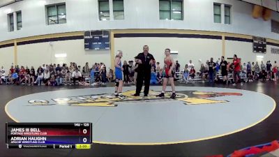 125 lbs Cons. Semi - James Iii Bell, Portage Wrestling Club vs Adrian Haughn, Apache Wrestling Club