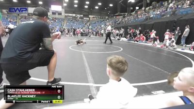 64 lbs Cons. Round 3 - BlaizLee Hackney, Derby vs Cash Stahlheber, Topeka Blue Thunder Wrestling