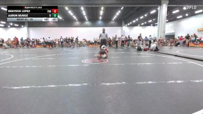 75 lbs Round 4 - Aaron Munoz, Eagle Empire vs Braydon Lopez, Proving Grounds Wrestling