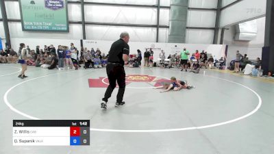 24 kg Quarterfinal - Zoey Willis, Charlie's Angels-Black vs Quinn Supanik, Valkyrie Girls WC