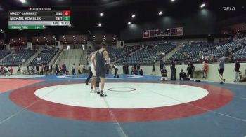 133 lbs Cons. Round 4 - Mazzy Lambert, Southwestern Michigan vs Michael Kowalski, CumberlandKY