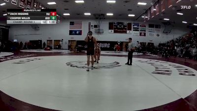 165 lbs Champ. Round 1 - Cooper Willis, Augsburg vs Zach Higgins, Pacific (or)