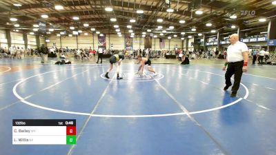 132 lbs Consi Of 32 #1 - Christian Bailey, WY vs Logan Willis, NY