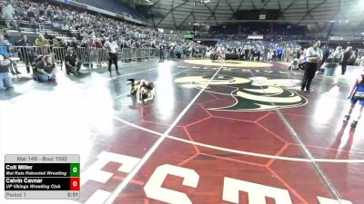 62 lbs Semis - Colt Miller, Mat Rats Rebooted Wrestling vs Calvin Cavnar, UP Vikings Wrestling Club