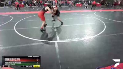 210 lbs Cons. Round 3 - Connor Kemen, Red Hot Wrestling Club vs Kolten Burgess, Bloomer Colfax