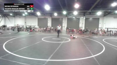 43 lbs Consi Of 16 #2 - Brynn Peterson, Athlos Wrestling vs Valente Rosales Retana, Ridge WC