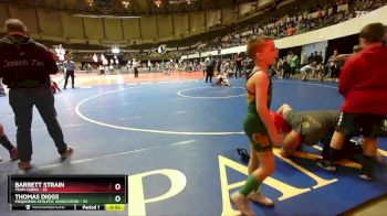 72 lbs Quarterfinal - Barrett Strain, Team Cobra vs Thomas Diggs, Poquoson Athletic Association