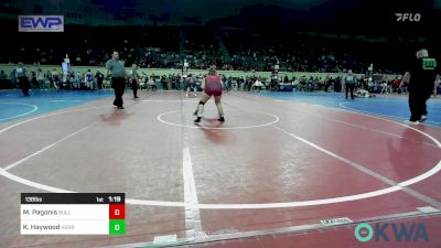 138 lbs Quarterfinal - Madison Pagonis, BullTrained vs Kiley Haywood, Henryetta Knights Wrestling Club