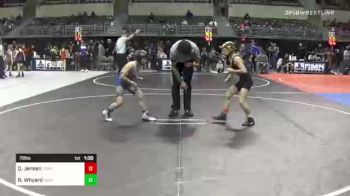 78 lbs Quarterfinal - Quinn Jensen, Central City vs Ryker Whyard, Sheridan WC