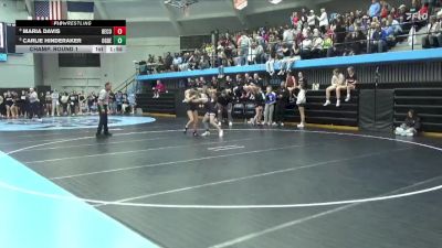 115 lbs Champ. Round 1 - Maria Davis, Benton Community vs Carlie Hinderaker, Ogden