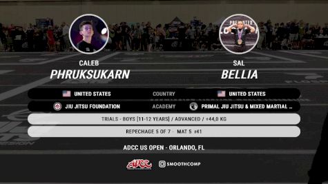 Caleb Phruksukarn vs Sal Bellia 2025 ADCC Orlando Open/Youth Trials