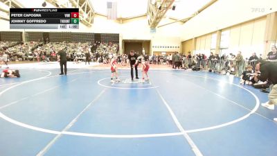 68-M lbs Semifinal - Peter Capogna, Vougar Honor Wrestling vs Johnny Goffredo, The Hunt Wrestling Club