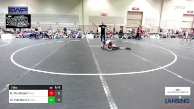 79 lbs Rr Rnd 1 - Romen Melstrand, Askren Wrestling Academy - (B) vs Macklen Marksbury, Michigan Premier WC - (A)