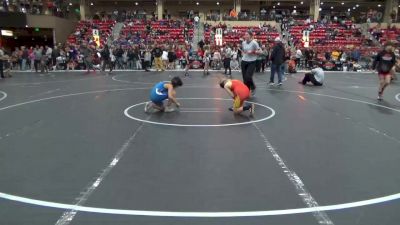 100 lbs Quarterfinal - Braxton Blankenship, Trailhands vs Jaxson Higgins, Winfield Youth Wrestling Club