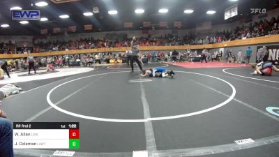 73 lbs Rr Rnd 2 - Wyler Allen, Lions Wrestling Academy vs Jasper Coleman, Lawton Legends Youth Wrestling