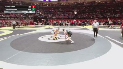 144 lbs Cons. Quarters - Aric Criss, Louisville vs Brody Palm, Harrison