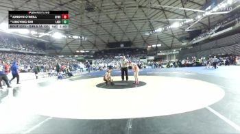 Girls 3A 120 lbs Champ. Round 2 - Jordyn O`Neill, Stanwood (Girls) vs Lingying Shi, Lakeside (Seattle) (Girls)