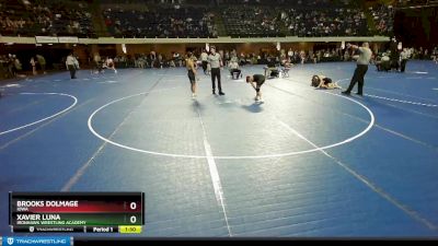 108 lbs Quarterfinal - Xavier Luna, Ironhawk Wrestling Academy vs Brooks Dolmage, Iowa